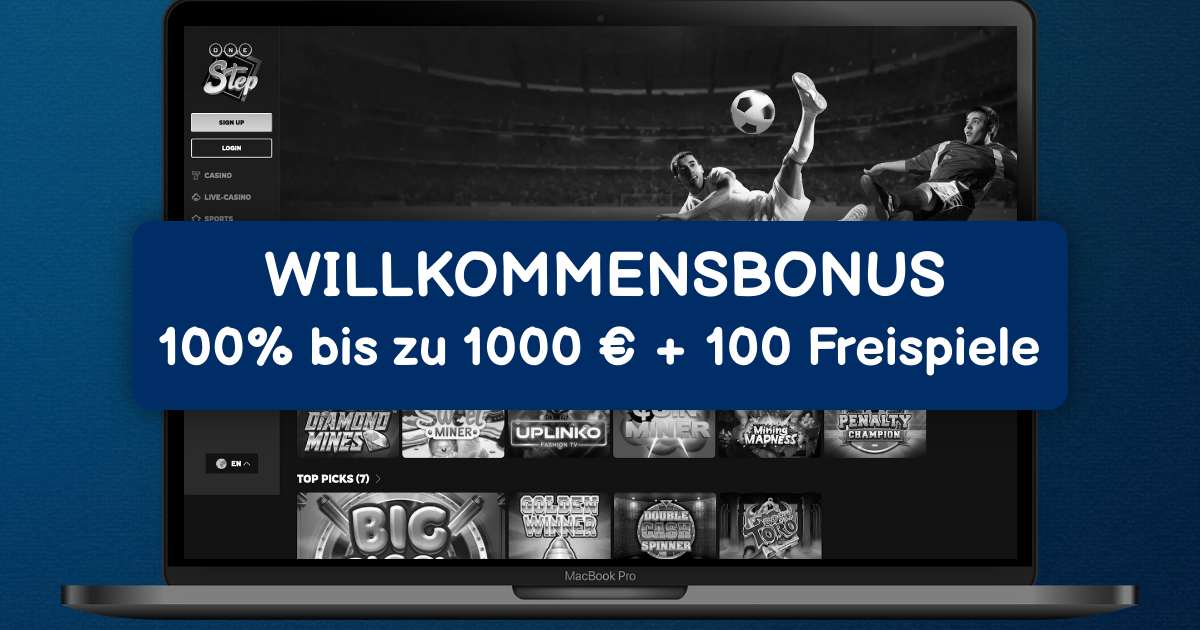 Onestep Casino welcome bonus